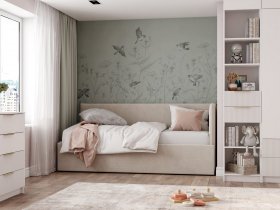 Диван-кровать Бенто (крем) в Посевной - posevnaya.mebel-nsk.ru | фото