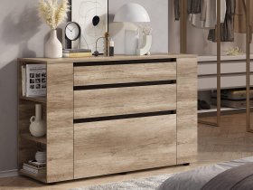 Комод КМ-06 Энигма (венге/дуб каньон) в Посевной - posevnaya.mebel-nsk.ru | фото