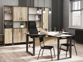Комплект Гермес лофт (дуб крафт серый) в Посевной - posevnaya.mebel-nsk.ru | фото