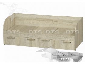 Кровать детская Сенди КР-01 (BTS) в Посевной - posevnaya.mebel-nsk.ru | фото