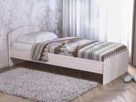 Кровать односпальная 80 с низкой спинкой (ясень шимо светлый) в Посевной - posevnaya.mebel-nsk.ru | фото