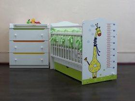 Кроватка детская Жираф с маятником в Посевной - posevnaya.mebel-nsk.ru | фото