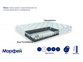 Матрас Морфей (жаккард) в Посевной - posevnaya.mebel-nsk.ru | фото