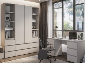 Модульная детская Люмо (кашемир) в Посевной - posevnaya.mebel-nsk.ru | фото