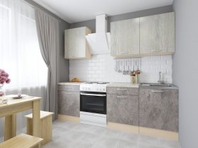 Модульная кухня Йота (пикард/цемент) в Посевной - posevnaya.mebel-nsk.ru | фото