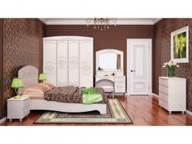 Модульная спальня Каролина в Посевной - posevnaya.mebel-nsk.ru | фото