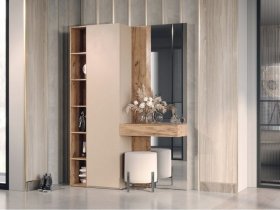Прихожая Ева (кашемир/дуб вотан) в Посевной - posevnaya.mebel-nsk.ru | фото