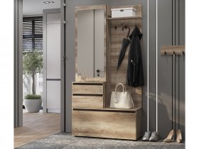 Прихожая ПР-04 Энигма (венге/дуб каньон) в Посевной - posevnaya.mebel-nsk.ru | фото