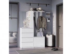 Прихожая Симпл ПР-04 (белый) в Посевной - posevnaya.mebel-nsk.ru | фото