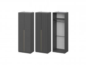 Шкаф ШК-75 Эккервуд (графит) в Посевной - posevnaya.mebel-nsk.ru | фото