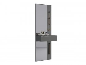 Зеркало Мерси (графит) в Посевной - posevnaya.mebel-nsk.ru | фото